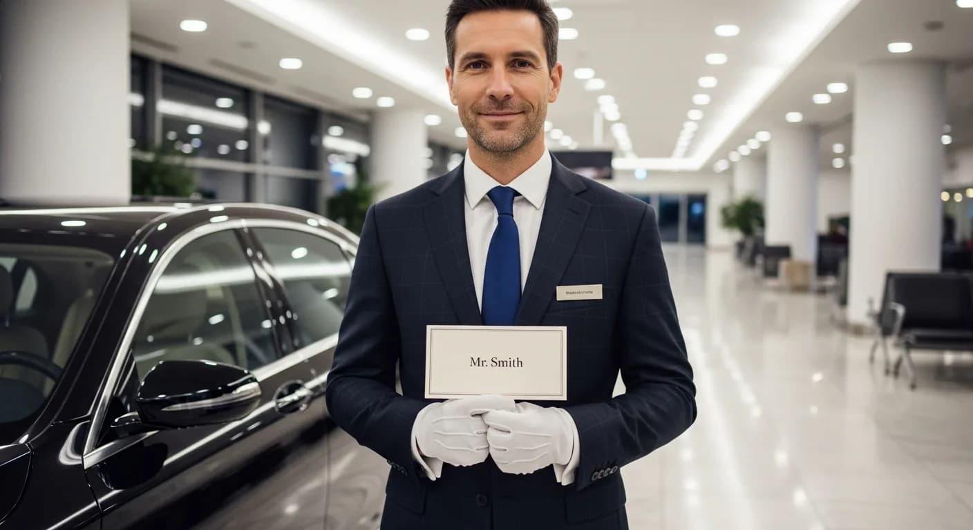 Transferhood VIP client airport transfer arrangement