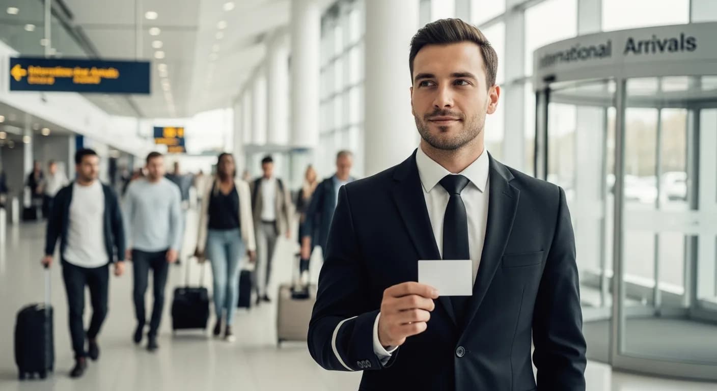 Transferhood airport pickup operations — driver positioning and terminal coordination