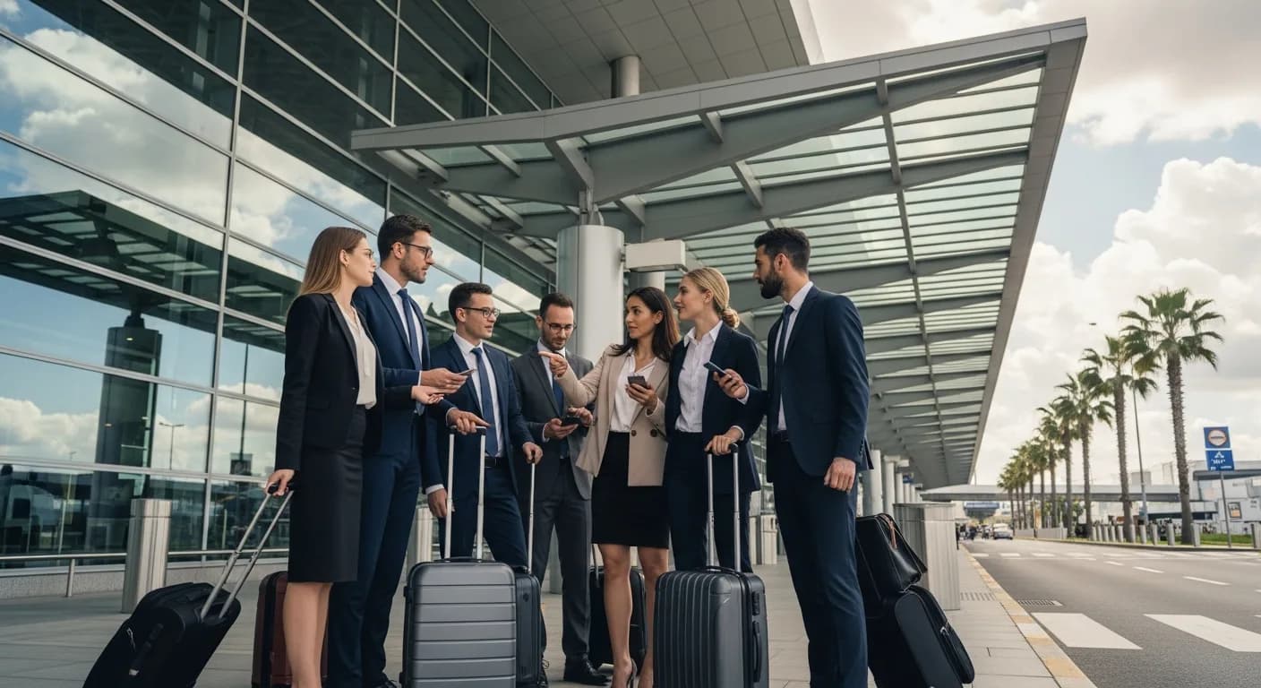 Transferhood group transfer vehicle planning for airport journeys