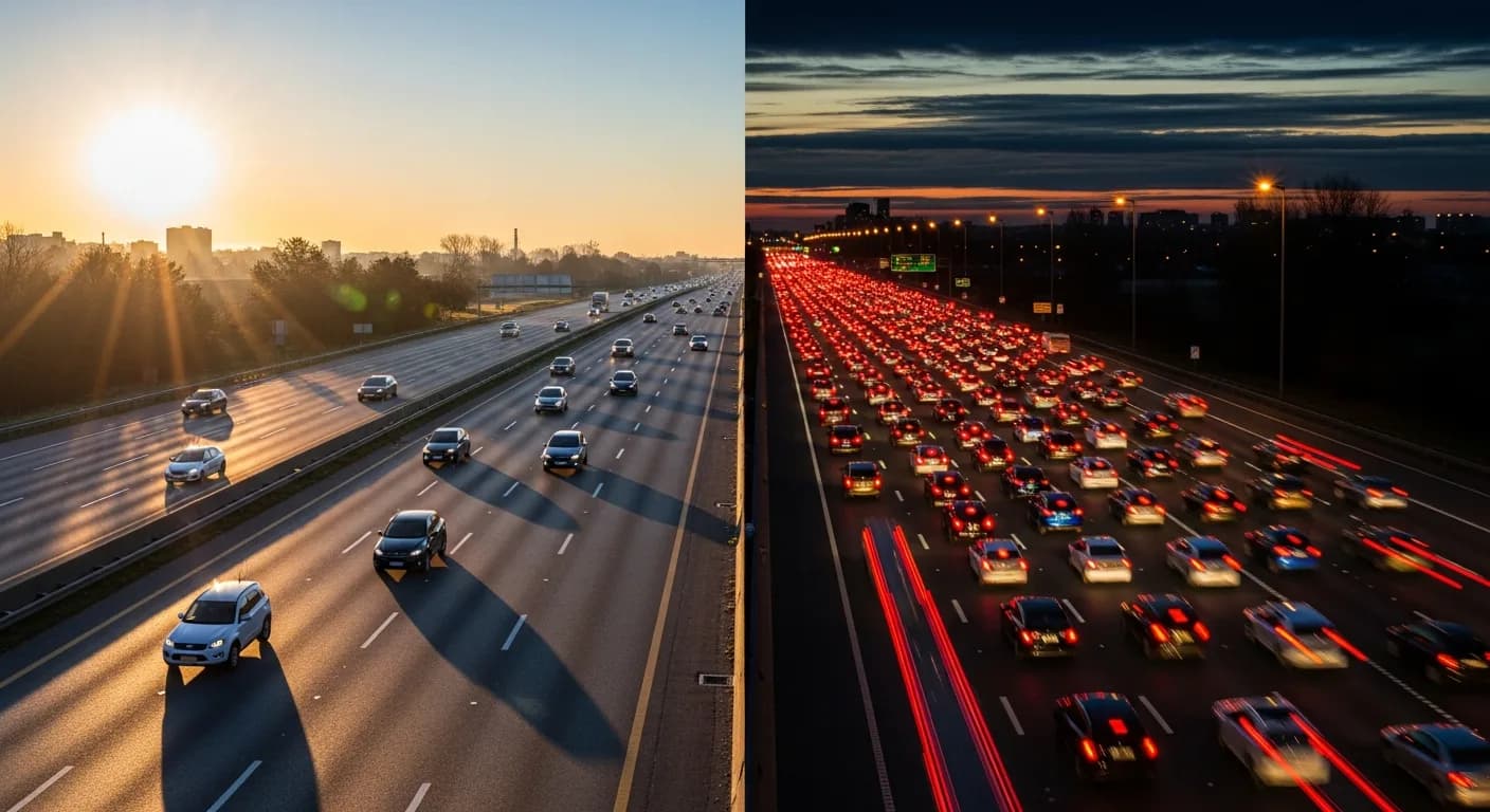 Transferhood route timing and vehicle type cost influence breakdown