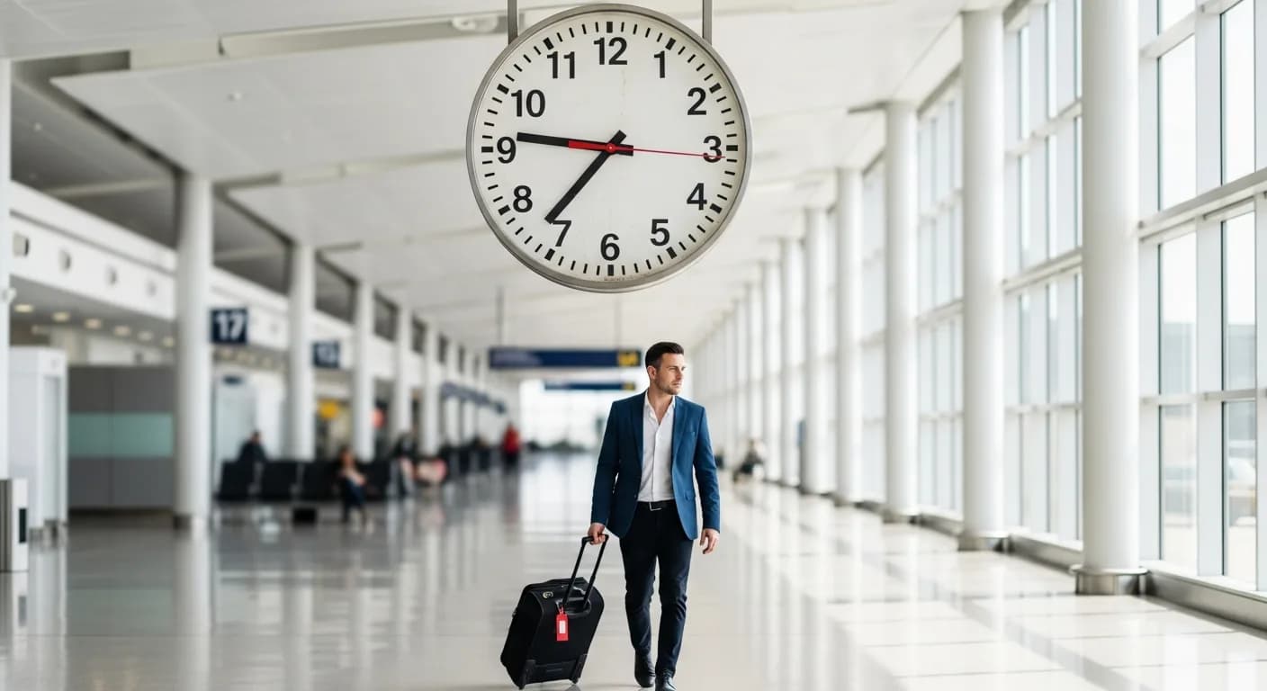 Transferhood transfer timing — how timing decisions cascade through the airport journey
