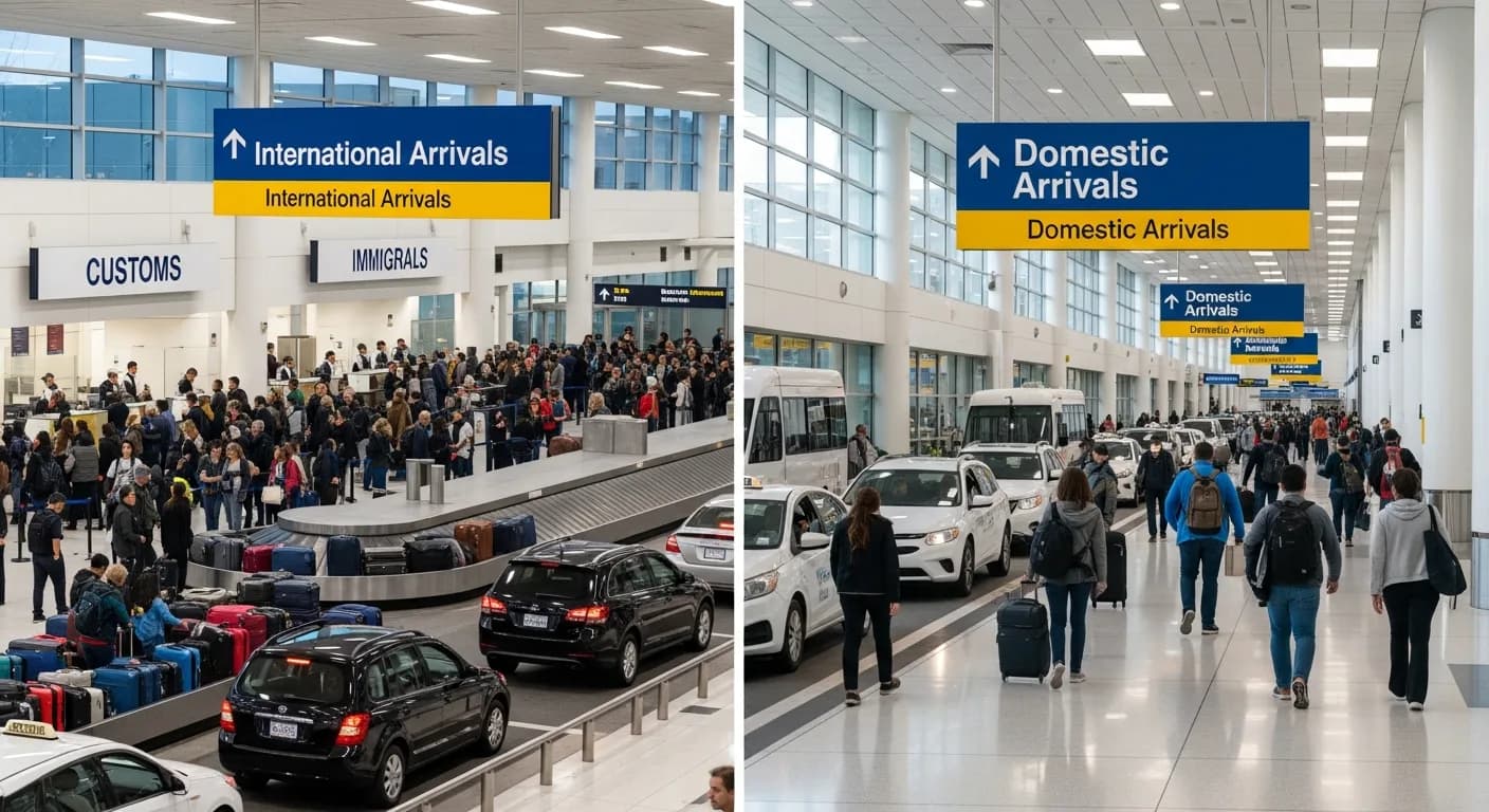 Transferhood international vs domestic terminal transfer differences