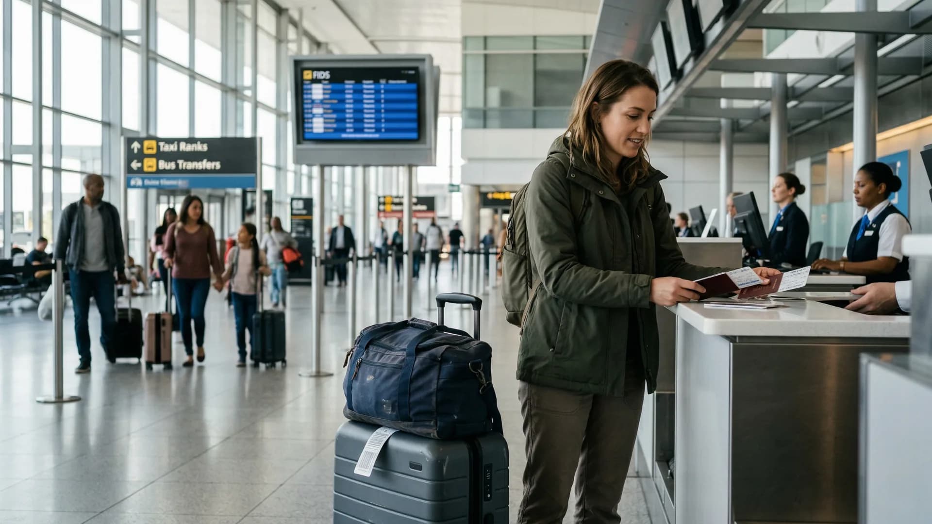 Transferhood airport transfer booking details shown in a professional transportation environment