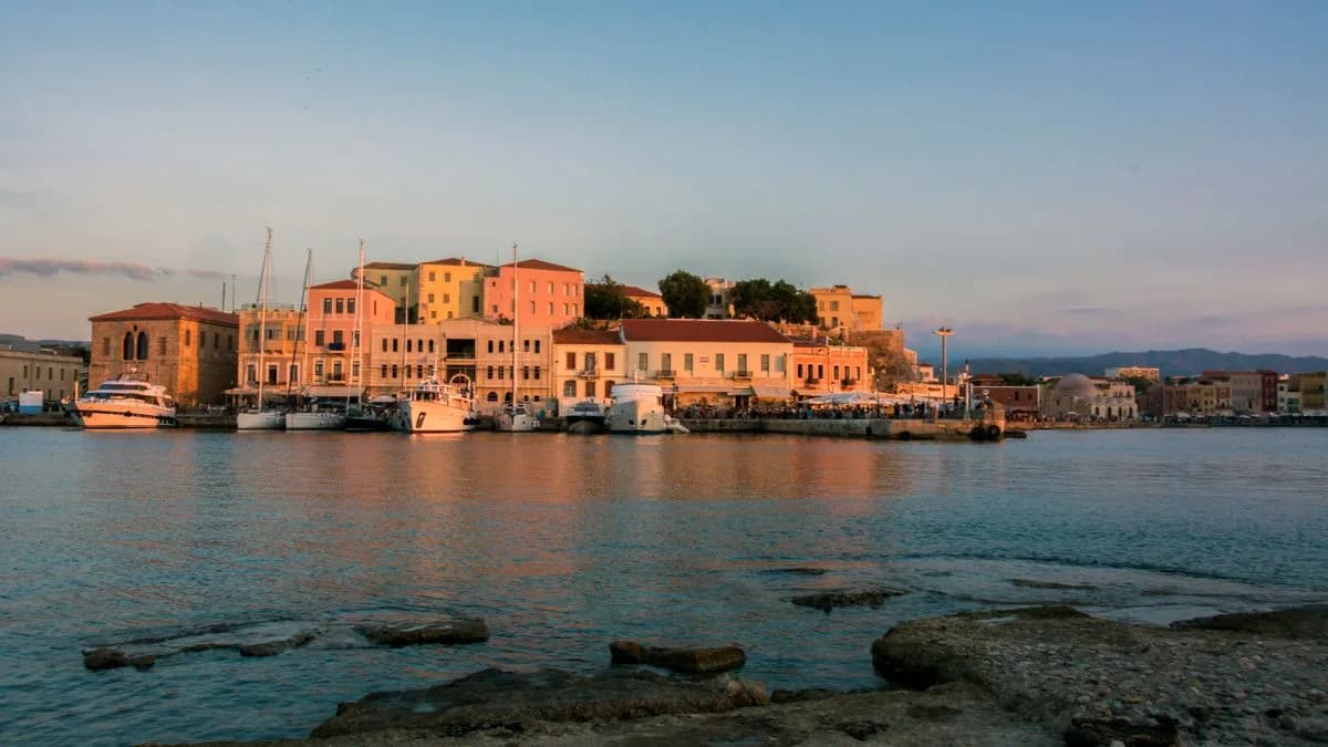 Transferhood — Chania: Your Gateway to Western Crete (the Venetian harbor and old town at golden hour)