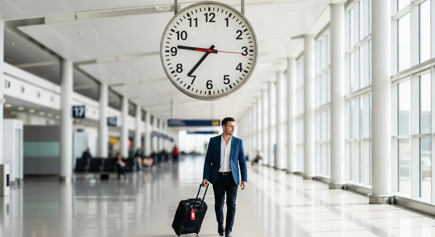 Transferhood transfer timing — how timing decisions cascade through the airport journey