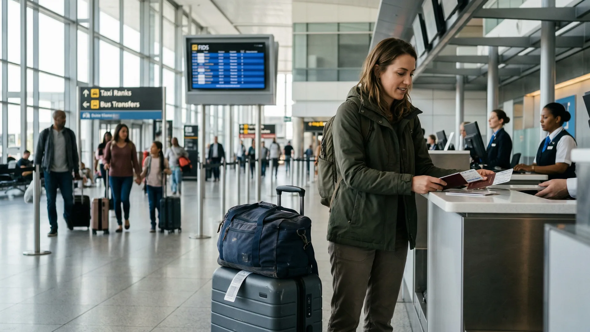 Transferhood airport transfer booking details shown in a professional transportation environment